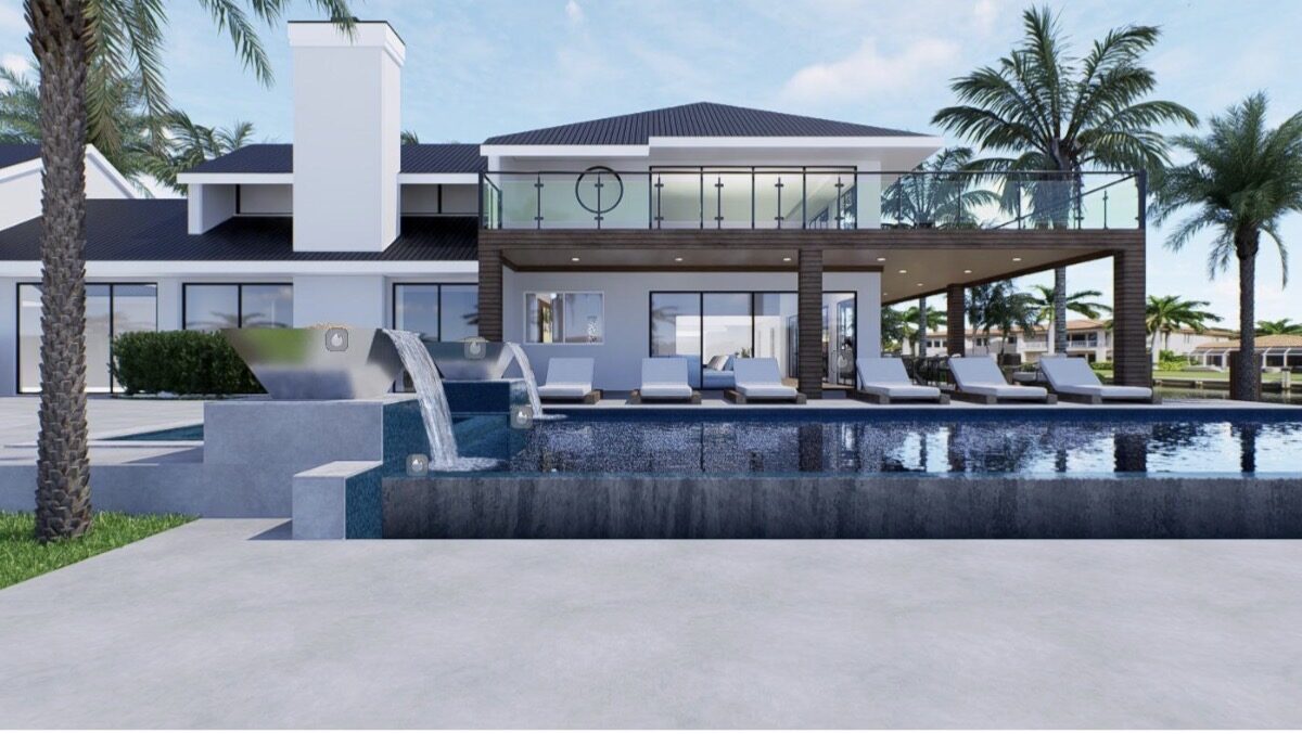 Render — Waterfront Pool & Terrace